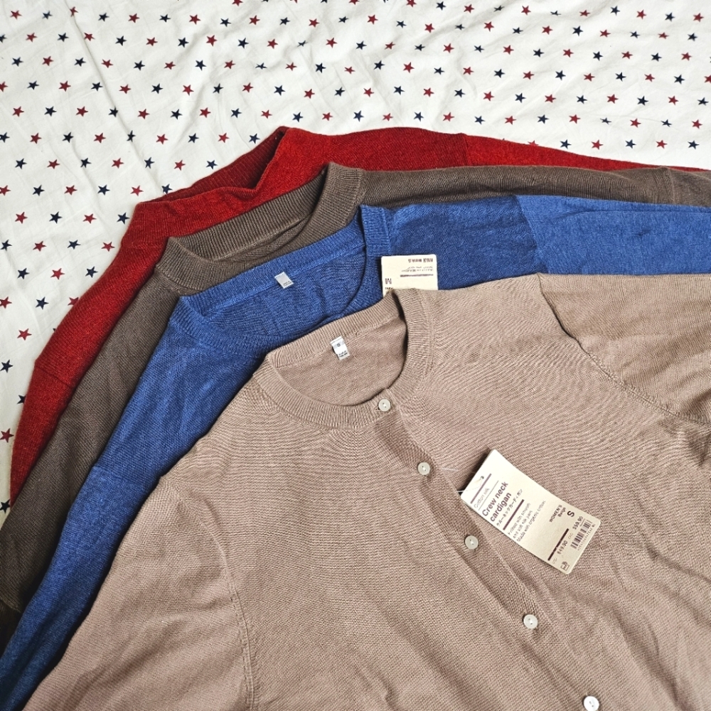 Muji sweaters and cardigans